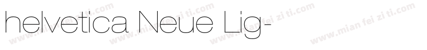 helvetica Neue Lig字体转换